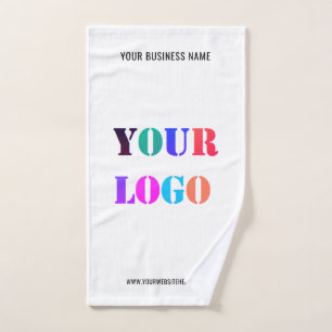Custom Logo Promotional Your Business Personalized Bath Towel Set