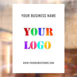 Custom Logo Promotional Your Business Personalized Window Cling