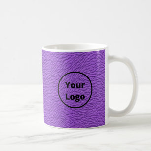 Custom logo purple carpet print coffee mug