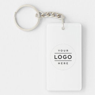 Custom Logo & QR Code Business Keychain