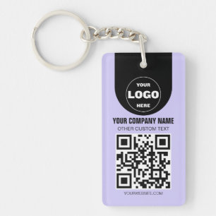 Custom Logo & QR Code Keychain   Business Promo Gi