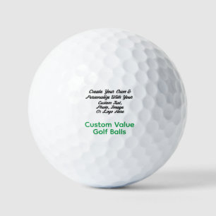 Custom Logo Quality Value Golf Balls, Personalized Golf Balls