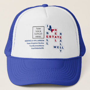 Custom LOGO Realtor TEXAS Real Estate Trucker Hat