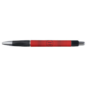 Custom logo red abstract architecture steps pen