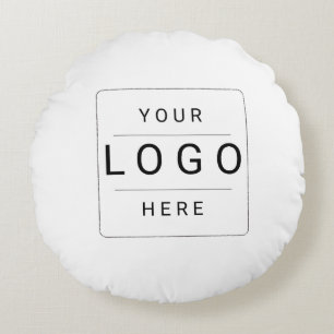 Custom Logo Round Pillow