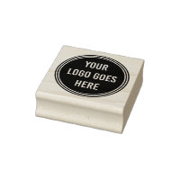 Create Your Own Modern Round Custom Business Logo Rubber Stamp