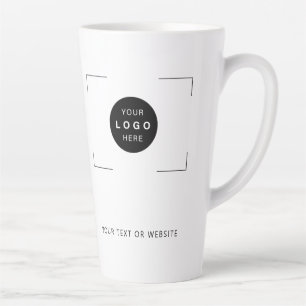 Custom logo simple business corporate branding latte mug