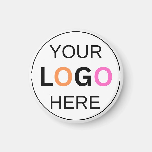 Custom Logo Simple Cercle Magnet (Front)