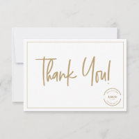 Custom Logo Simple Gold Business Modern Script