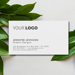 Custom Logo Simple Minimalist Business Card