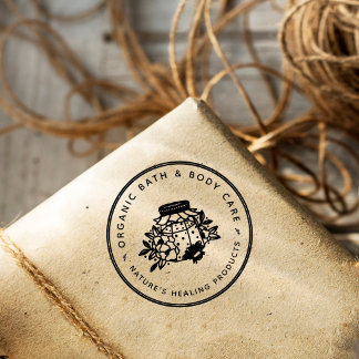 Custom Logo Small Business & Handmade Products Rubber Stamp