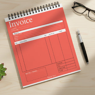 Custom Logo Small Business Invoice Sales Receipt R Notepad