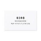 Custom logo social media stud earring display card