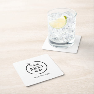 Custom Logo Square Paper Coaster
