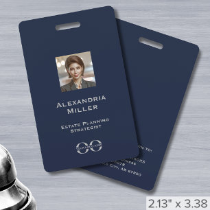 Custom Logo Staff Photo Identification Badge