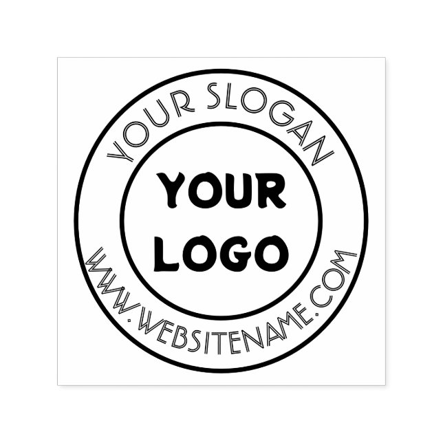 Custom Logo Stamp, business logo Self-inking Stamp (Design)