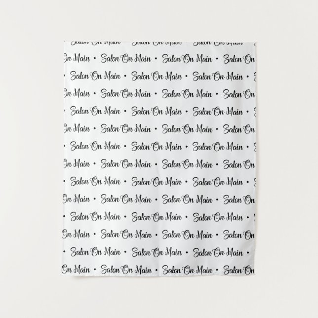 Custom Logo Step and Repeat Event Backdrop Tapestry (Front)