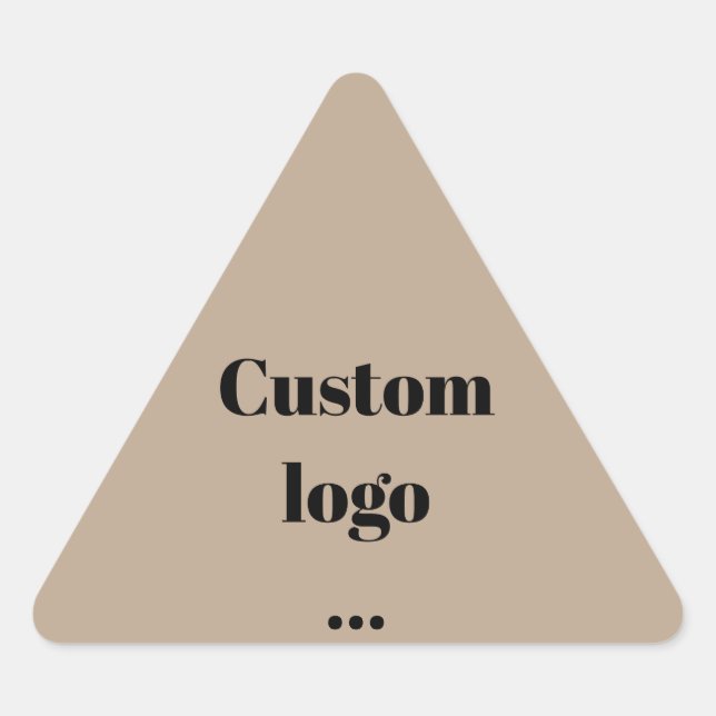 Custom logo sticker, replacement your logo triangle sticker (Front)