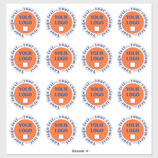 Custom Logo Stickers 16 per sheet (Sheet)