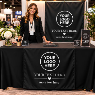 Custom Logo Table Runner for Markets and Expos Tapestry