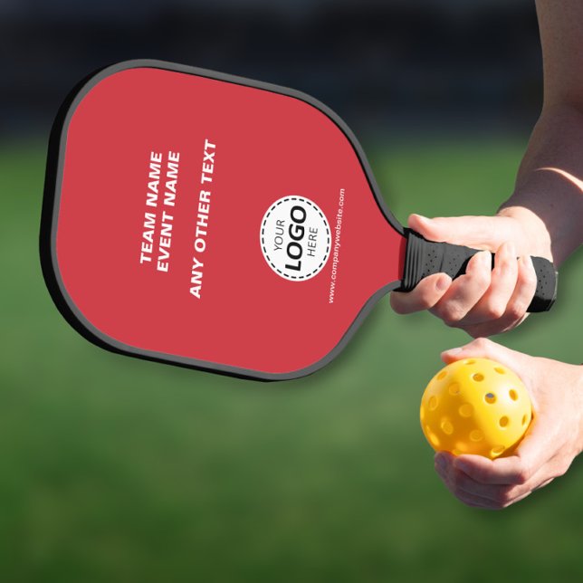 Custom Logo Team Event Red Pickleball Paddle (Creator Uploaded)
