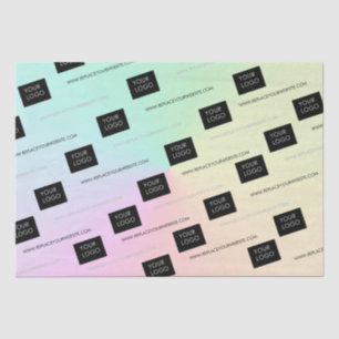 Custom Logo Template Business Company Ombre  Tissue Paper