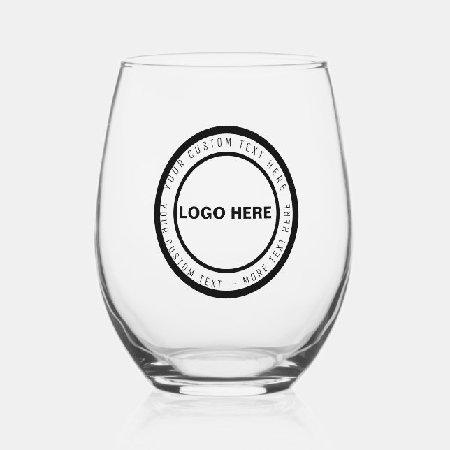 Custom Logo & Text Beer Glass | Personalised Gift (Back)
