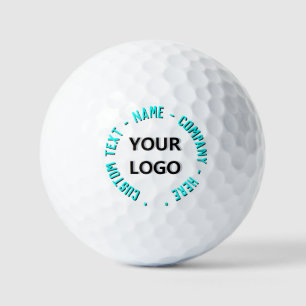 Custom Logo Text Branded Stamps Golf Balls Example