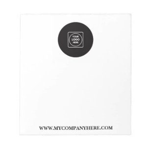 Custom Logo Text Business Branding Notepad