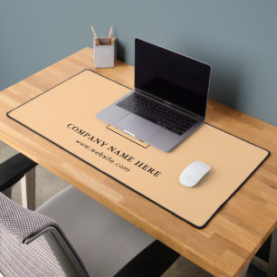 Custom Logo Text Business Company Desk Mat