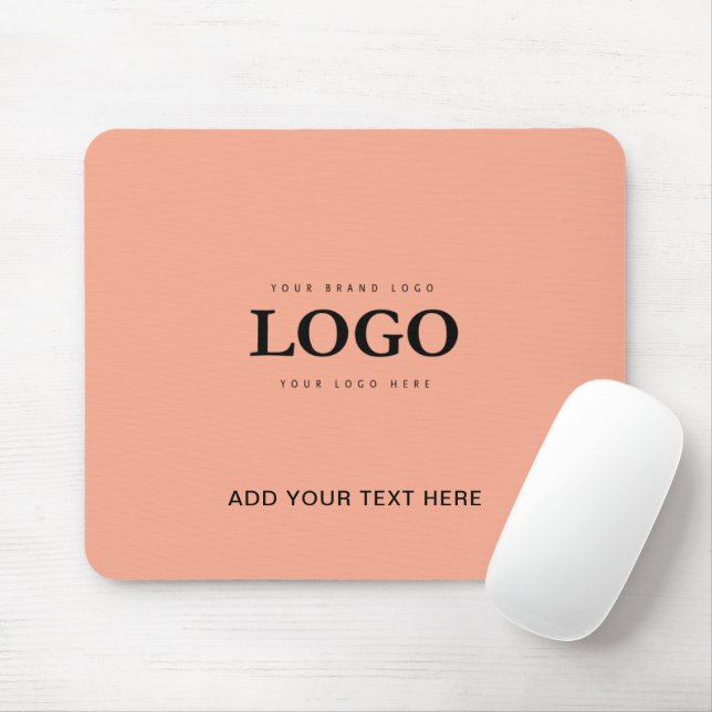 Custom Logo | Text Business Company  Mouse Pad (With Mouse)