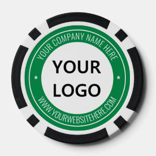Custom Logo Text Business Poker Chips Example