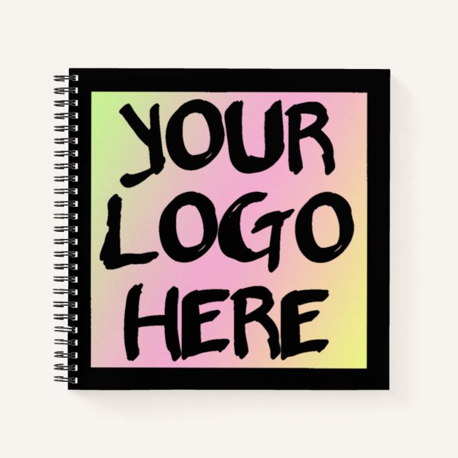 Custom Logo Text Business Spiral Notebook (Front)