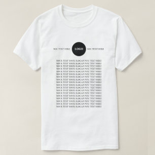Custom Logo Text Business T-Shirt