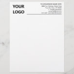 Custom Logo Text Info Your Business Letterhead<br><div class="desc">Custom Colours and Font - Your Business Letterhead with Logo - Add Your Logo - Image or QR Code / Name - Company / Address / Contact Information / more - Choose / add your favourite colours / font / size ! Resize and move or remove and add elements -...</div>