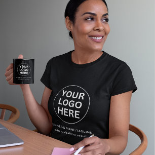 Custom Logo & Text l Black & White Uniform Unisex T-Shirt