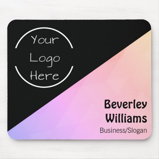 Custom Logo & Text Mousepad (Front)