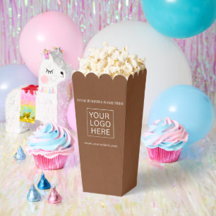 Custom Logo & Text Packaging popcorn Favor Box