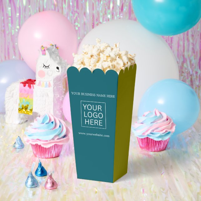 Custom Logo & Text Packaging popcorn Favor Box (Party)