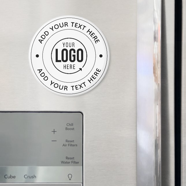 🧲 Custom Logo & Text | Personalized Branding Gift Magnet (In Situ (Fridge))