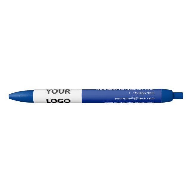 Custom Logo Text Promotional Business Pen Template (Front)
