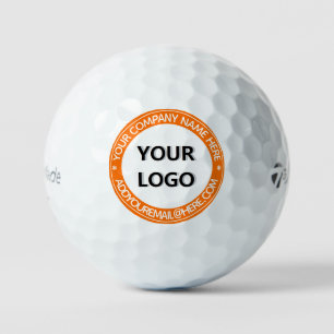 Custom Logo Text Stamp Golf Balls - Choose Colours