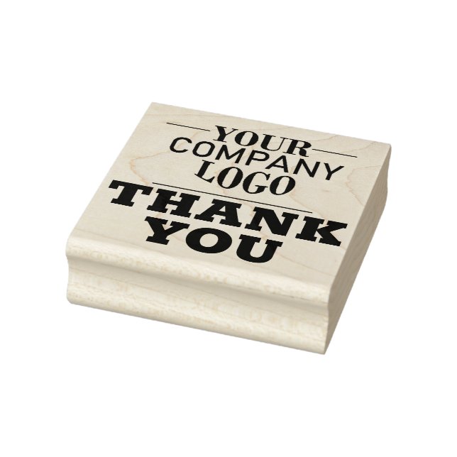 Custom Logo Thank You for Business or Company Rubber Stamp (Stamp)