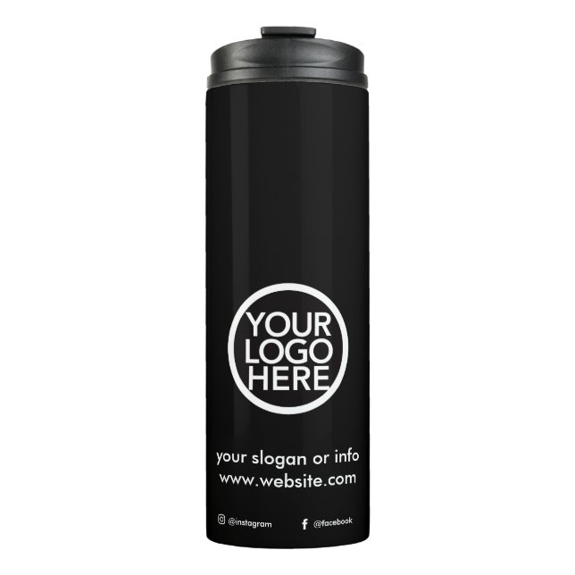 Custom Logo Travel Mug | Personalized Business  (Front)
