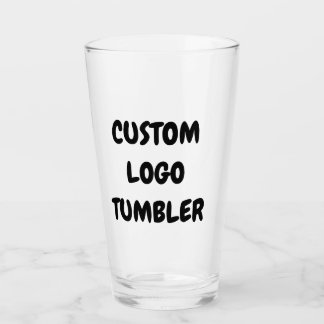 CUSTOM LOGO TUMBLER Glass, no minimum