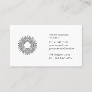 Custom Logo Typography Consultant Business Card
