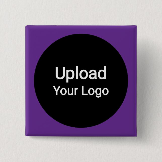 Custom Logo Upload | Personalized Business 2 Inch Square Button (Front)