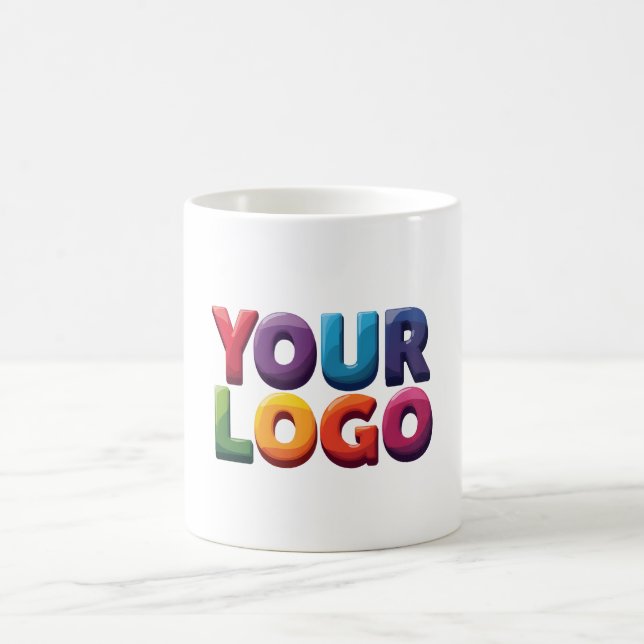 Custom Logo – Upload Your Logo | Business & Brand  Coffee Mug (Center)