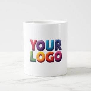 Custom Logo – Upload Your Logo   Business & Brand  Large Coffee Mug