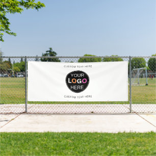 Custom Logo   Vinyl Banner,  4' x 10' Outdoor Banner
